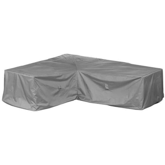 Housse de protection pour canapé dangle de jardin (asymétrique) liens | 237 x 175 x 80 cm | polyester tissé Oxford 600D, gris