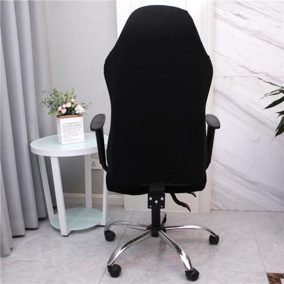Housse De Protection Pour Fauteuil Pivotant Pour Ordinateur Extensible Noir