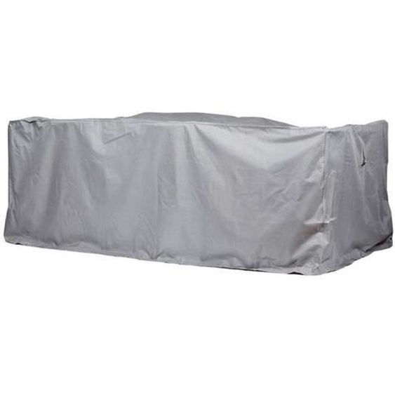 Housse de protection pour salon de jardin table rectangulaire  215 x 215 x 94 cm  polyester tissé Oxford 600D couleur : gris
