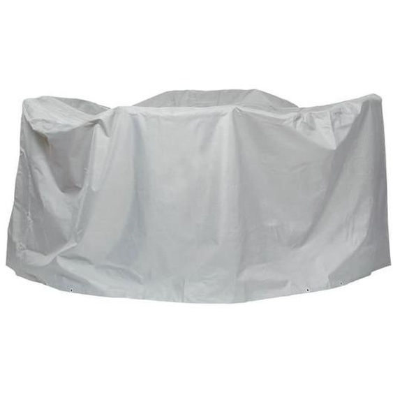 Housse de protection pour salon de jardin, table ronde | Ø 200 x 94 cm | polyester tissé PERMATEX de haute qualité, couleur : taupe