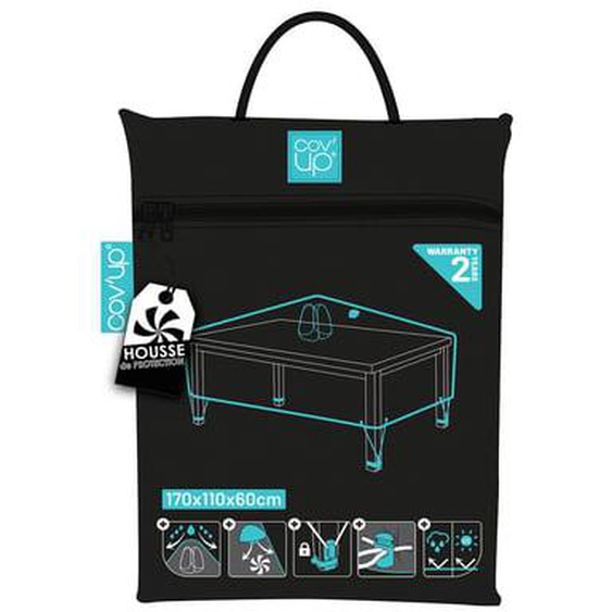 Housse de protection table de jardin L170, Pext