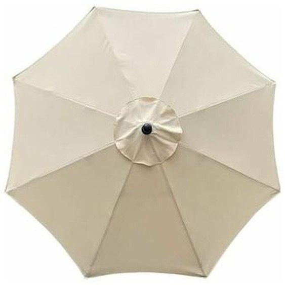 Housse de rechange pour parasol, 8 baleines, 3 m, imperméable, anti-UV, tissu de rechange, beige