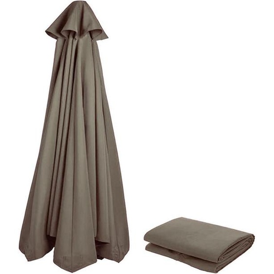 Housse de remplacement pour parasol, diamètre 3 mètres, 8/6 branches, protection UV 80, résistant au vent, couleurs : anthracite, bleu, gris, rouge, beige