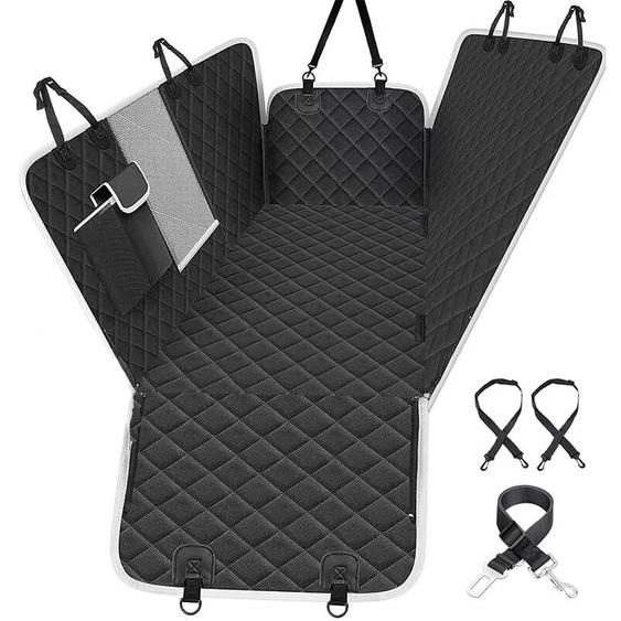 Housse de Siège Auto pour Chien,Housse Voiture Chien Imperméable Anti-déchirure, avec Fenêtre de Visualisation, avec 2 housses latérales de sac et 2