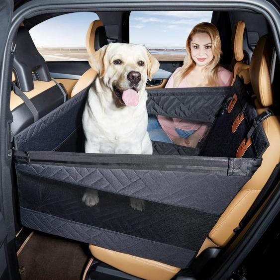Housse de siège auto pour chien, pour la banquette arrière, couleur noire, tissu Oxford 600D, résistant à leau