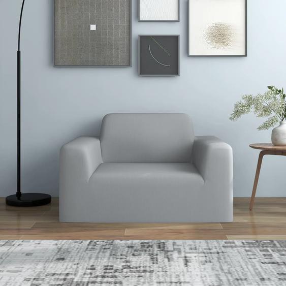 Housse extensible de canapé Gris Jersey de polyester