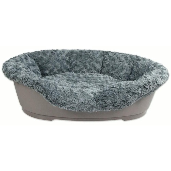 Housse Karlie Pet Cuddly pour panier pour chien Domus 95 - Peluche - Gris