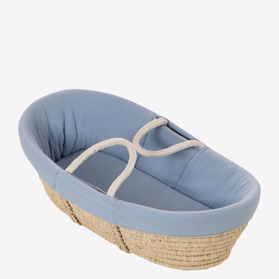 Housse pour couffin en gaze de coton bord de mer