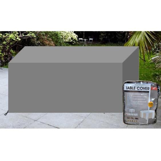 Housse pour table de jardin rectangulaire 270x200cm gris confort
