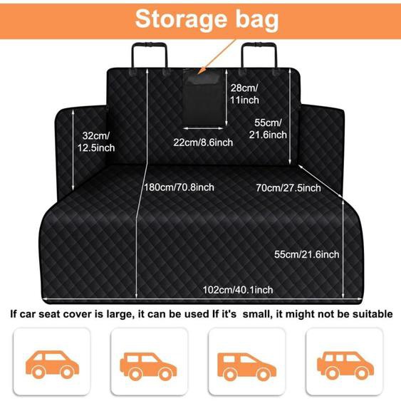 Rnemitery - Housse Protection Coffre Voiture pour Chiens avec Protection Latérale, Imperméable et Antidérapant Couverture Protection de Coffre pour