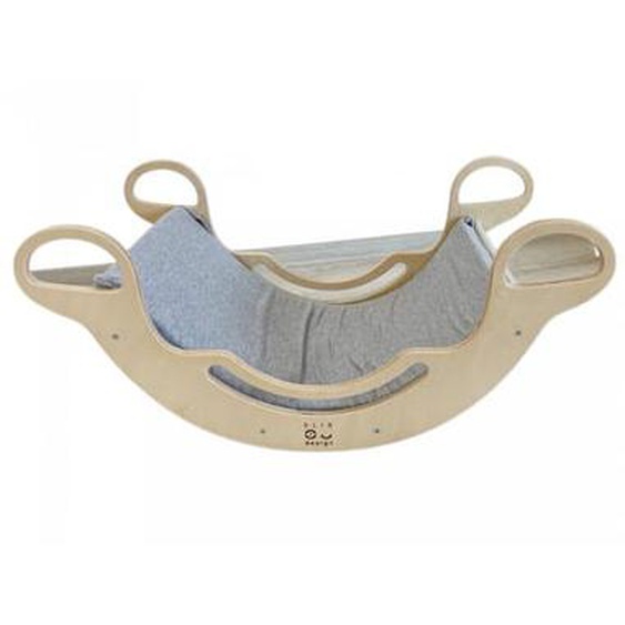 Housse textile pour Rocker Montessori- Avec élasthanne - gris