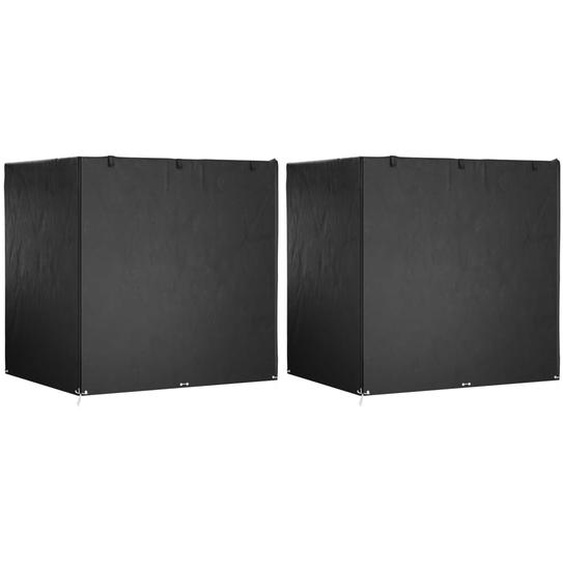 Housses de balancelle 2 pcs 12 œillets 220x177x220 cm PE