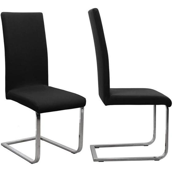 Housses de Chaise de Salle à Manger 6 pcs Universelle Housse de Chaise haut élastique, Extensible pour Décoration de Chaise, Noir