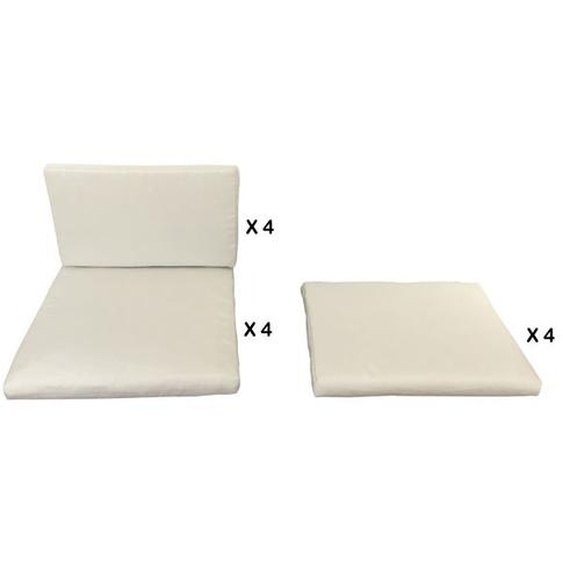 Housses de coussins blanc pour Miami 8 places