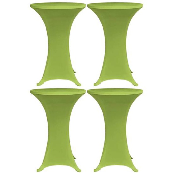 Housses de table extensible 4 pcs 70 cm Vert