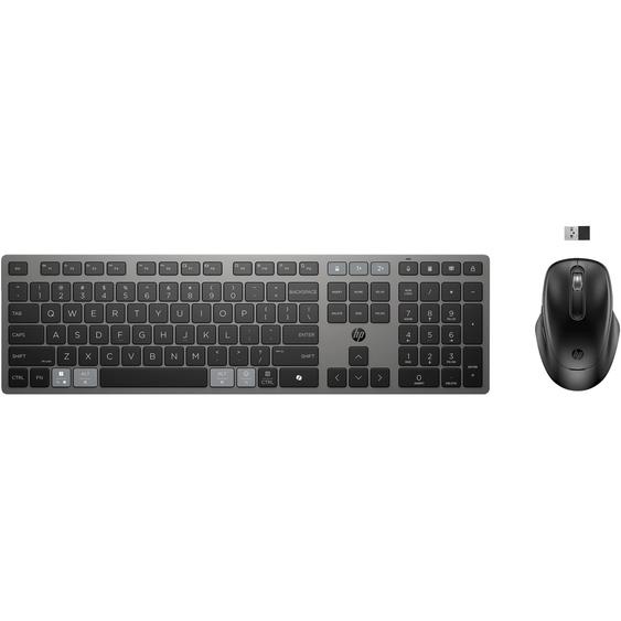 HP STORE 3PL, Taille réelle (100 %), Sans fil, RF sans fil + Bluetooth, Commutateur de touche « ciseaux », Noir, Souris incluse 9T5B0UT#ABF