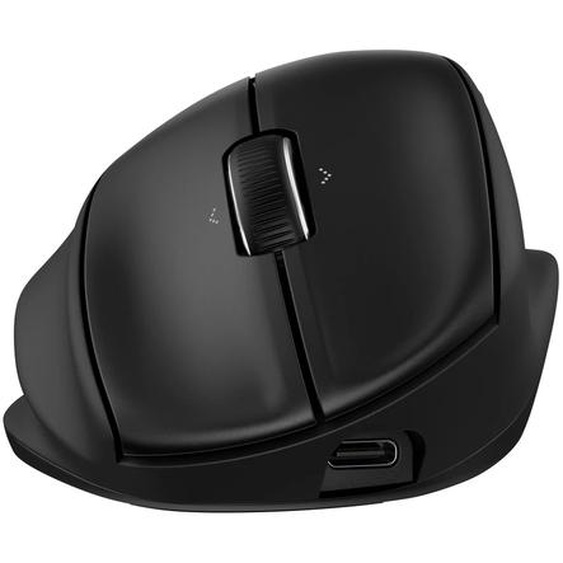 HP Souris ergonomique inclinable 720M, Droitier, RF sans fil + Bluetooth, 6000 DPI, Noir BH0Z4AA#ABB