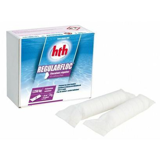 Floculant HTH regularfloc - boîte de 10 cartouches - 1,250 kg