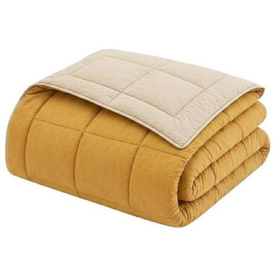 HUDSON - Couette Légere Microfibre - 200 gr/m2 - Miel & Galet - 220 x 240