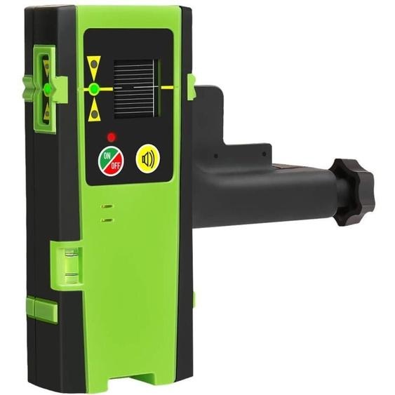 Huepar - LR-6RG Détecteur Laser Pour Laser à Impulsions, Numérique Récepteur de Laser Vert et Rouge, Utiliser avec Lasers à Ligne Distance Jusquà