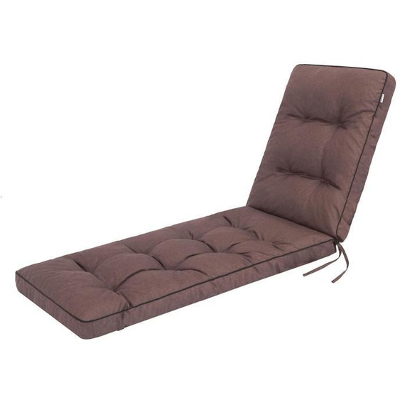 Hugo Coussin Marron pour Chaise Longue de Jardin 201x55 cm Confort Installation Rapide et Maintien Sécurisé pour Extérieur