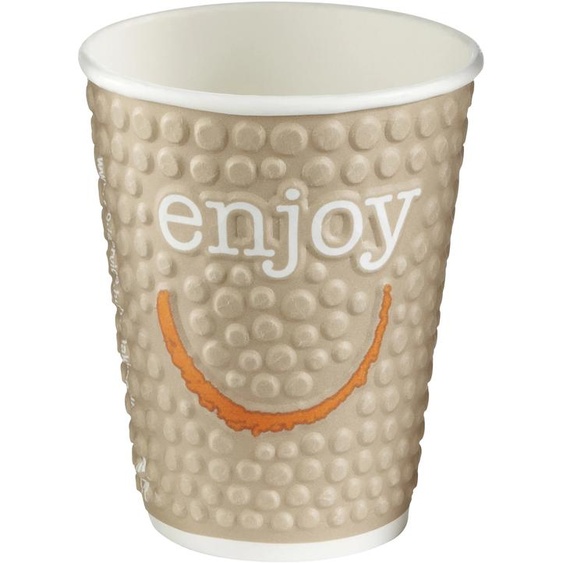 Huhtamaki Gokelet en carton recyclable Enjoy 25 cl couleurs assorties - Lot de 30