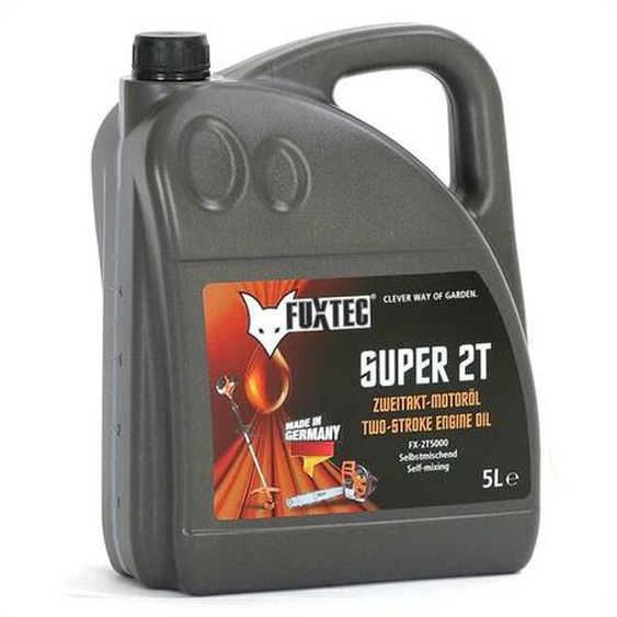 Huile moteur - FUXTEC - 2 temps 5 litres - pour débroussailleuses, appareils motorisés, Made in Germany