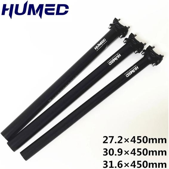 HUMED Alliage daluminium Ultra léger tige de selle de vélo vtt montagne route vélo tige de selle 27.2/30.9/31.6*450mm pièces de vélo
