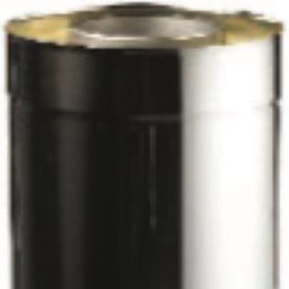 Huum tube de rallonge double paroi pour poêle de sauna Ø120 mm / Longueur 50 cm