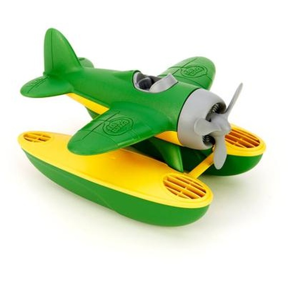 Hydravion Écologique En Plastique Recyclé – Jouet De Bain Green;yellow