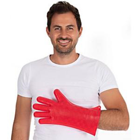 HYGOSTAR Gant en silicone HEATBLOCKER, rouge
