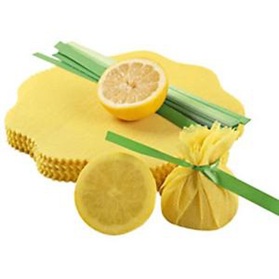HYGOSTAR Lemon wrap, avec cravate verte, jaune
