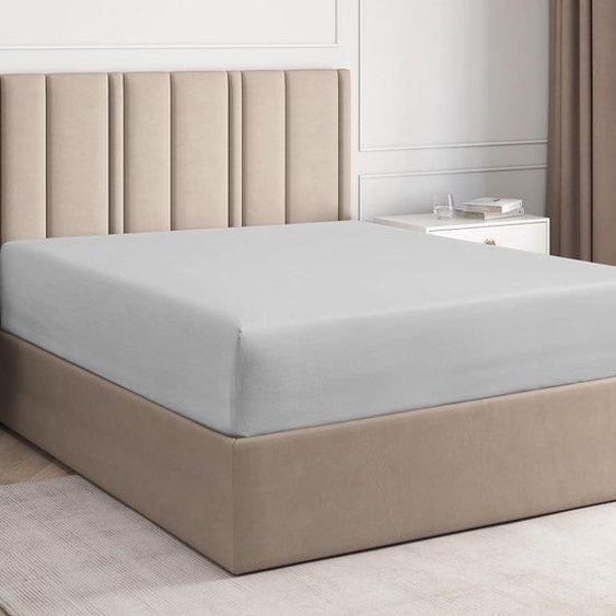 Ibenzoa® 100% soie – couverture de nuit légère et respirante, 135 x 190 cm, gris clair, douce et hypoallergénique, pour un sommeil confortable