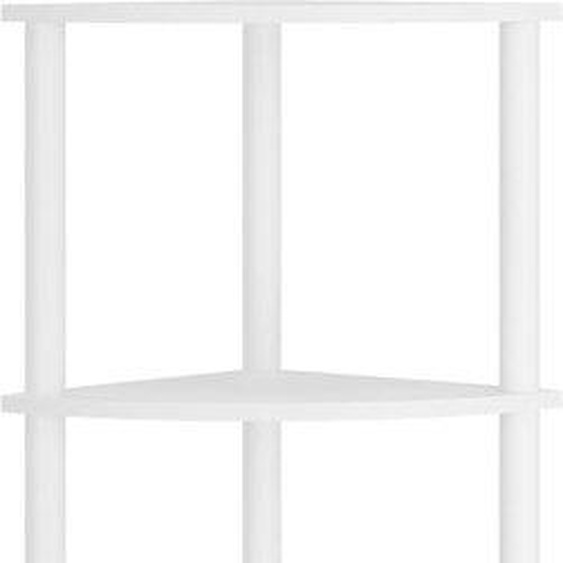 Ibenzoa® Étagère dangle blanche – Étagère dangle compacte à 5 niveaux, de style industriel, robuste, idéale pour le salon, la cuisine et le bureau à domicile