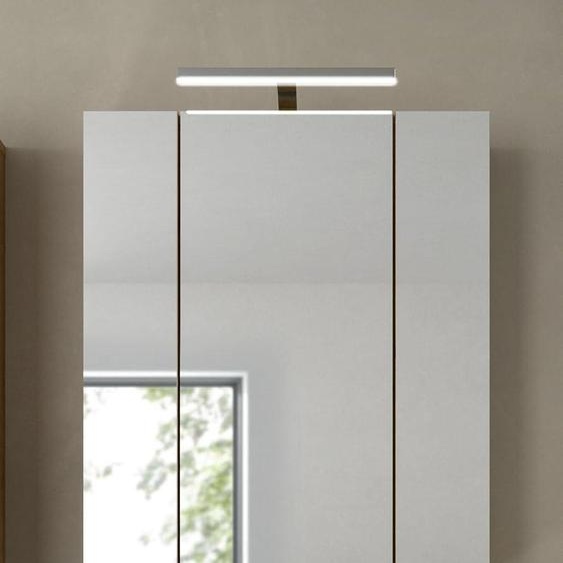 Ice armoir de salle de bain avec miroir avec éclairage 3 portes miroir chêneReproduction.