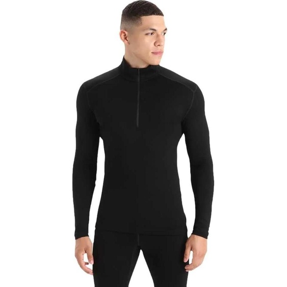 Icebreaker Merino 260 Tech baselayer à manches longues Noir L Hommes Noir L
