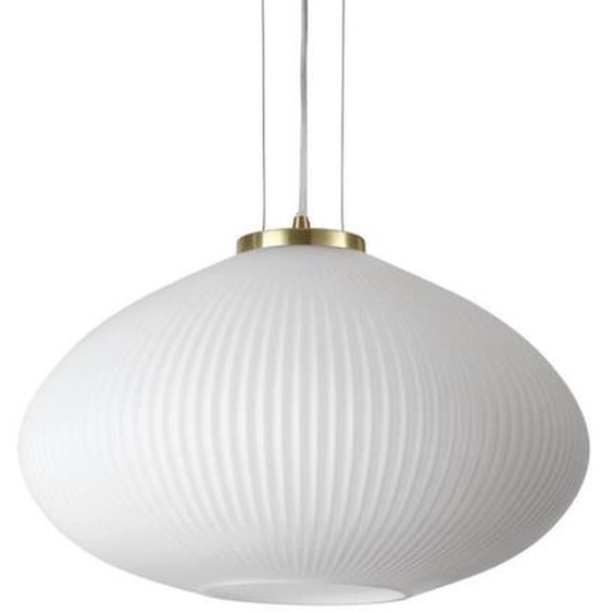 Plafonnier - IDEAL - PLISSE Globe Dome - Laiton - 45cm - E27 - Intérieur