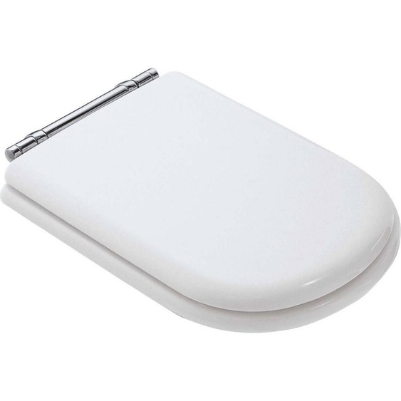 Ideal Standard Siège de WC CALLA avec couvercle, charnières chromées blanc