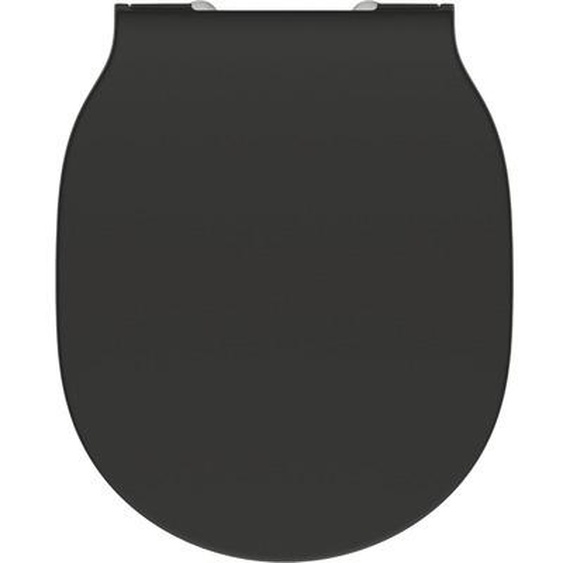 Ideal Standard Siège de WC Connect Air avec Softclosing (abaissement automatique), Wrapover E0368V3 Noir