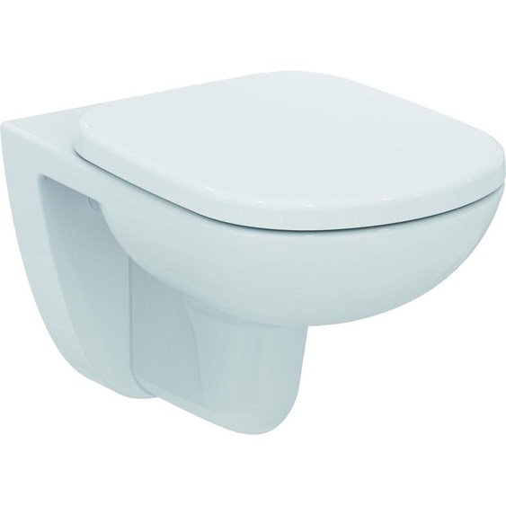 Ideal Standard Siège de WC Eurovit Plus avec fermeture en douceur (abaissement automatique) T679301 Blanc (Alpin)