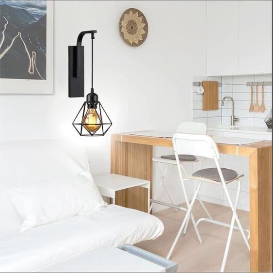 IDEGU Applqiue Murale Industrielle Couloir,Lampe Murale Vintage Style Edison pour Salon Chambre