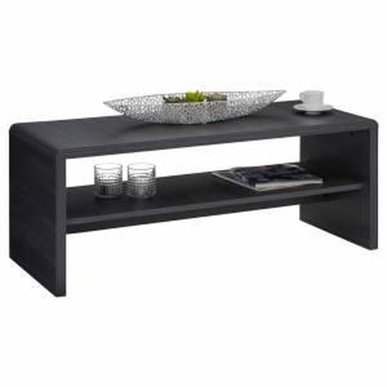 IDIMEX Table basse / Meuble TV LOUNA, en mélaminé décor gris cendré