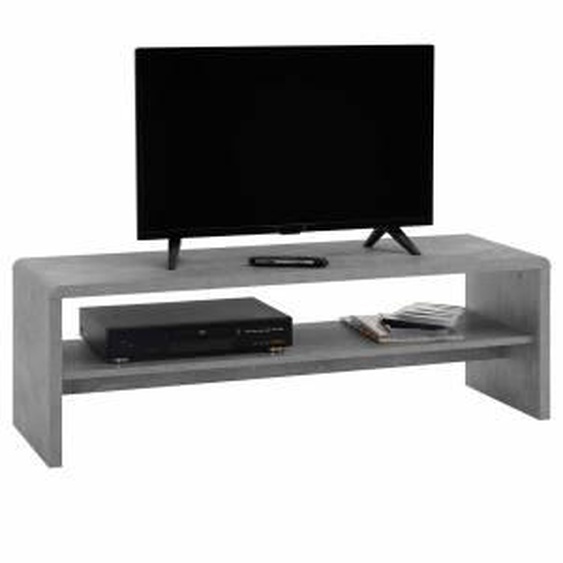 IDIMEX Table basse / Meuble TV NOELLE, en mélaminé décor béton