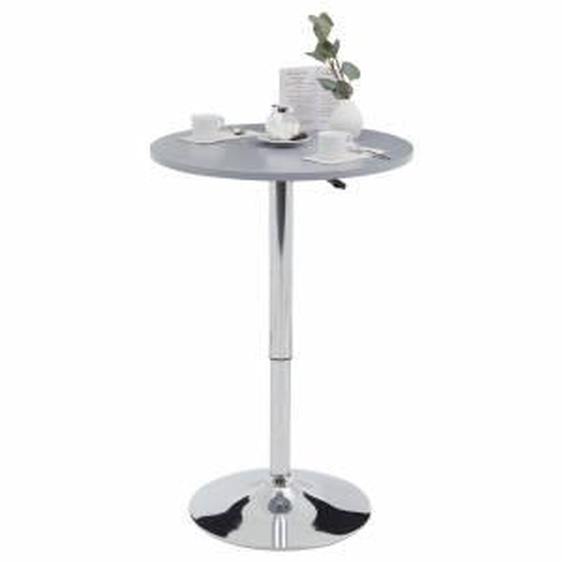 IDIMEX Table haute de bar VISTA, plateau en MDF gris mat