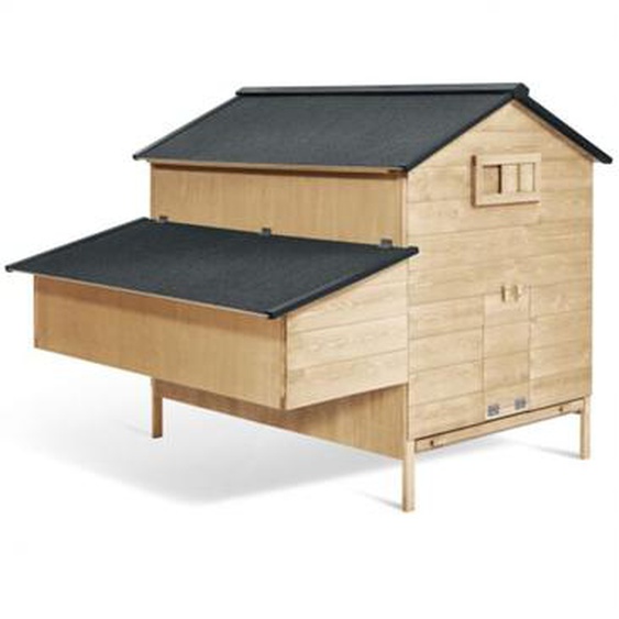 Poulailler chalet xxl pour poules avec pondoir en bois