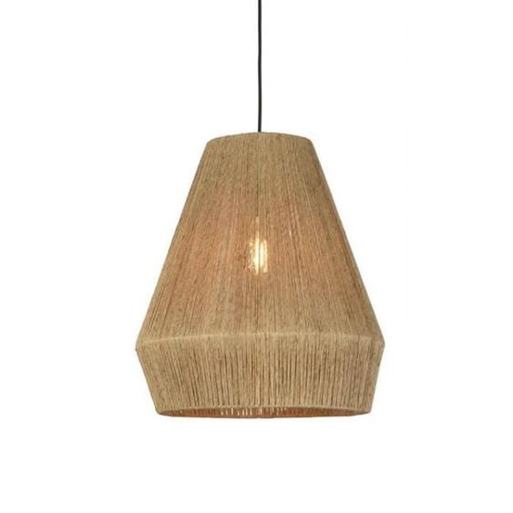 IGUAZU-Suspension Jute Ø40cm naturel Good & Mojo Ø 40cm / H 47cm / rosace Ø 11cm / cordon dalimentation L 200cm Beige