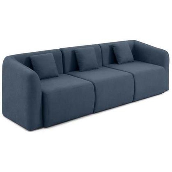 Ikare - canapé modulable 3 places - en tissu - Bleu