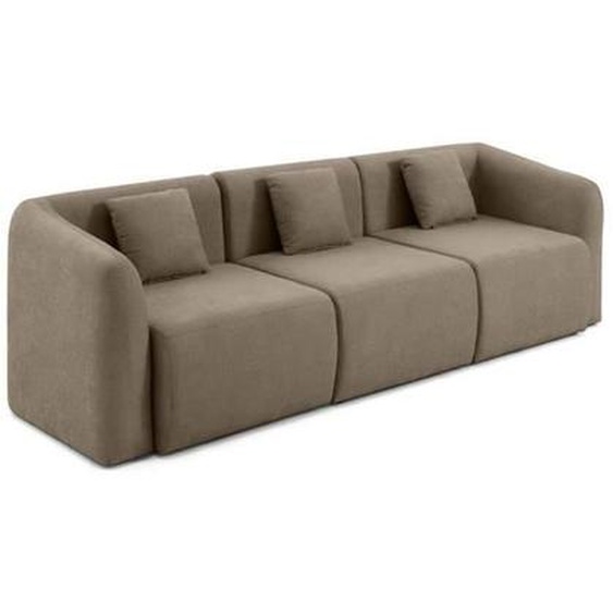 Ikare - canapé modulable 3 places - en tissu - Taupe