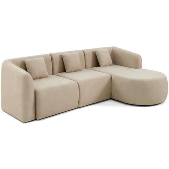 Ikare - canapé modulable dangle droit - 4 places - en tissu - Beige