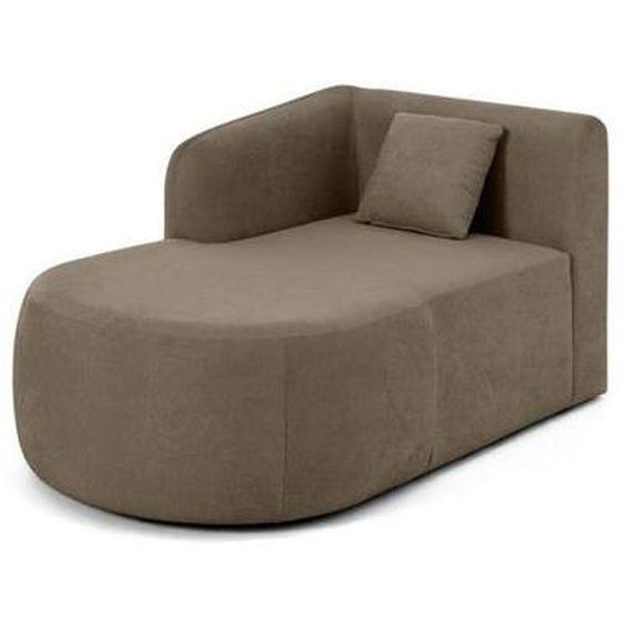 Ikare - module dassise méridienne gauche - en tissu - Taupe